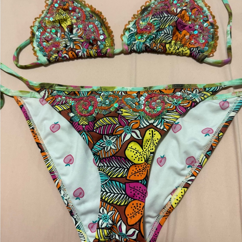 Agua Bendita Multicolor Floral Bikini